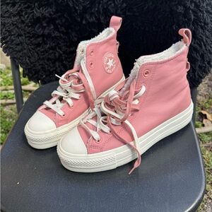 Converse Women's Blush Pink High-Top Sneakers